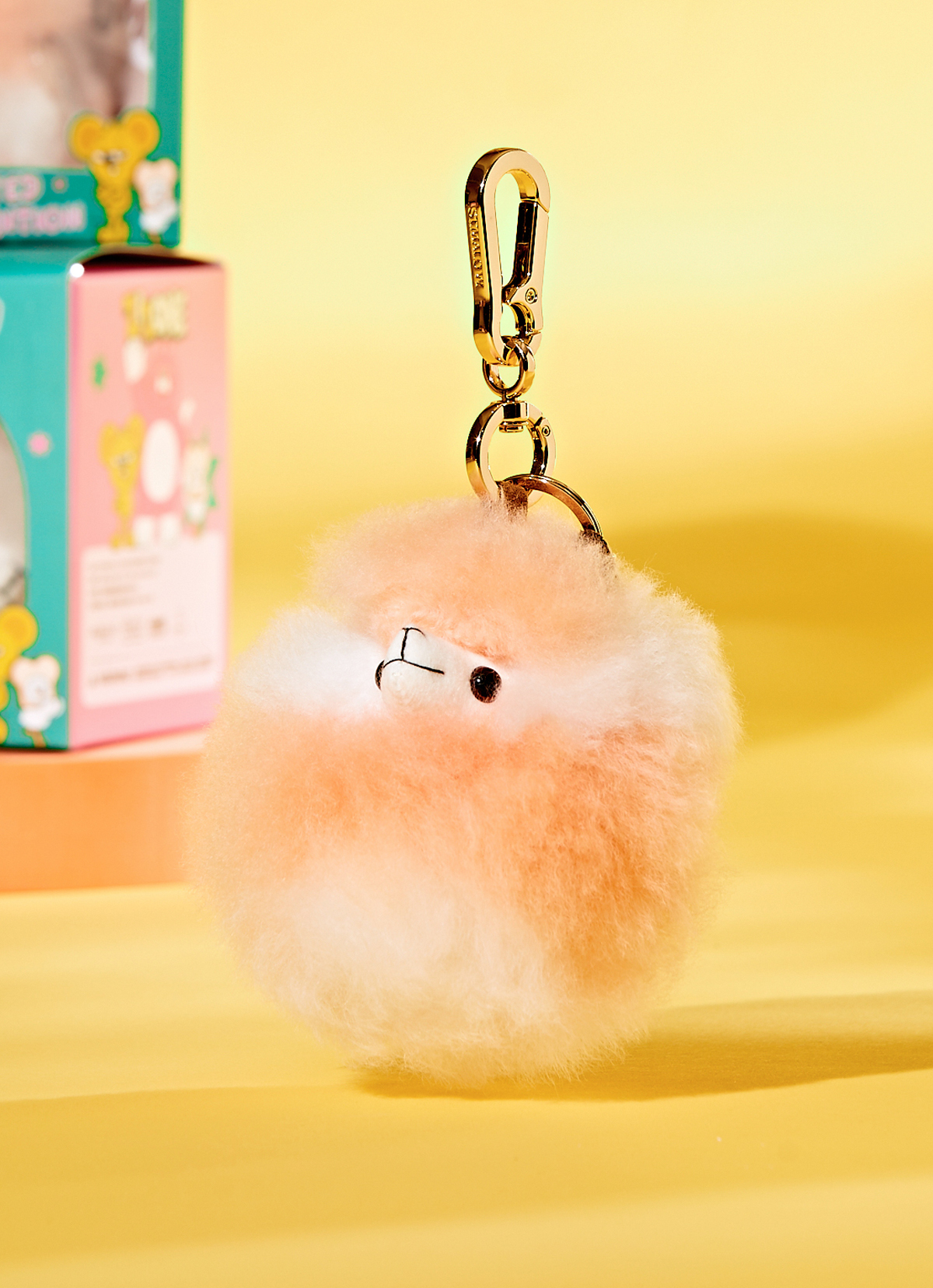 ST.MALO 秘魯羊駝ZIZONE聯名大頭鑰匙圈10cm-2501CB-BREAD18