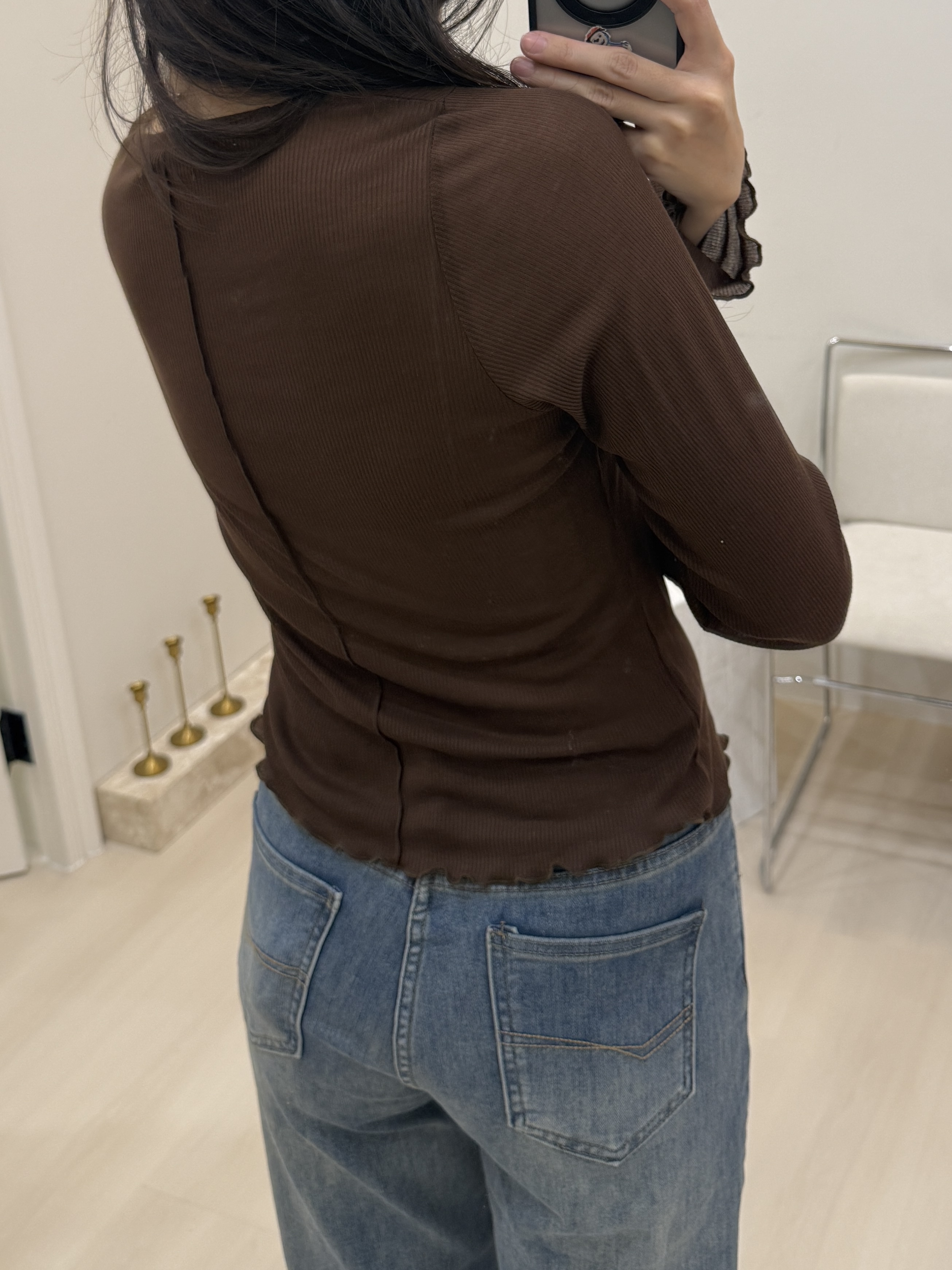 後車線木耳邊上衣