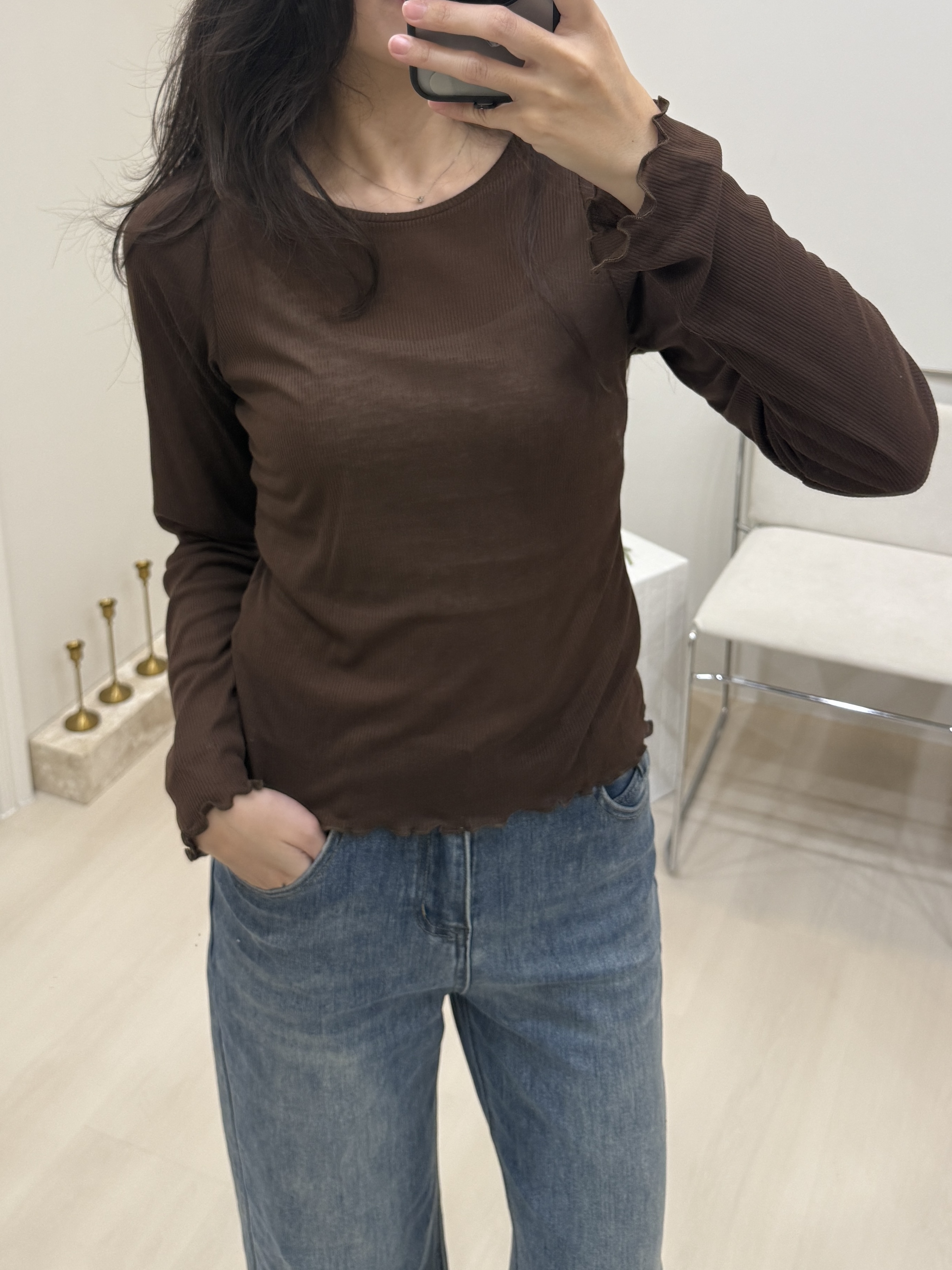 後車線木耳邊上衣