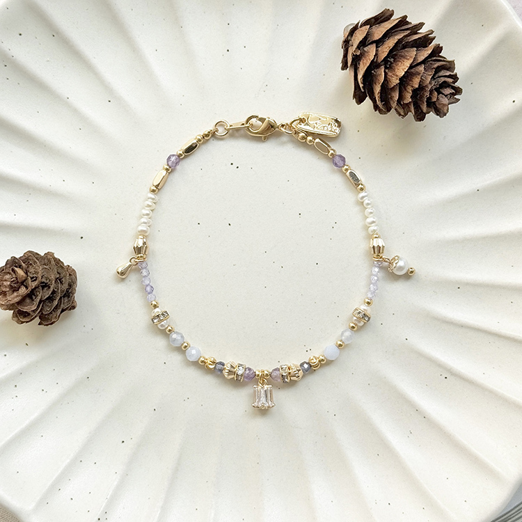 生日花 • 參月拾肆 • 山櫻草 – 紫水晶 – 手鍊