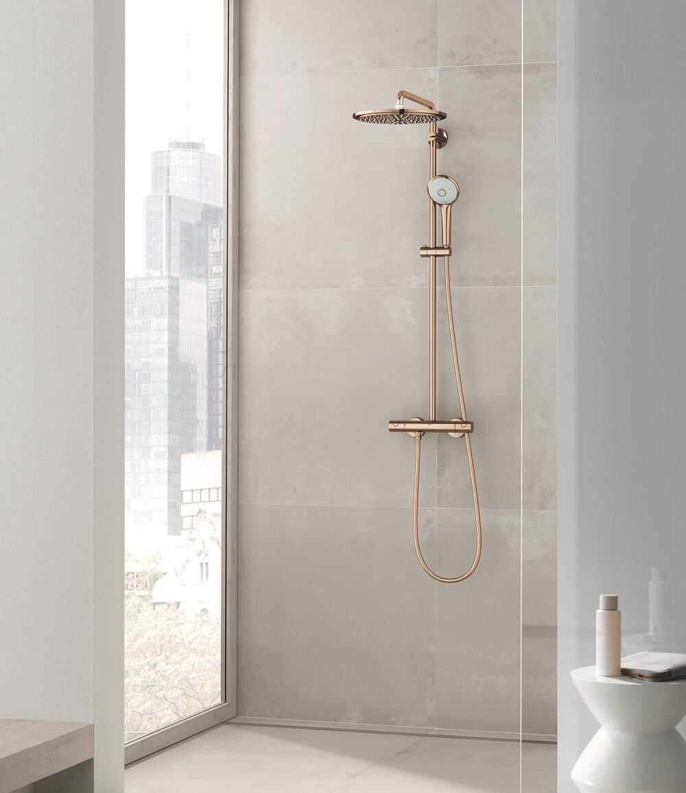 GROHE｜Euphoria 310 定溫淋浴花灑組（玫瑰金）26075DA0