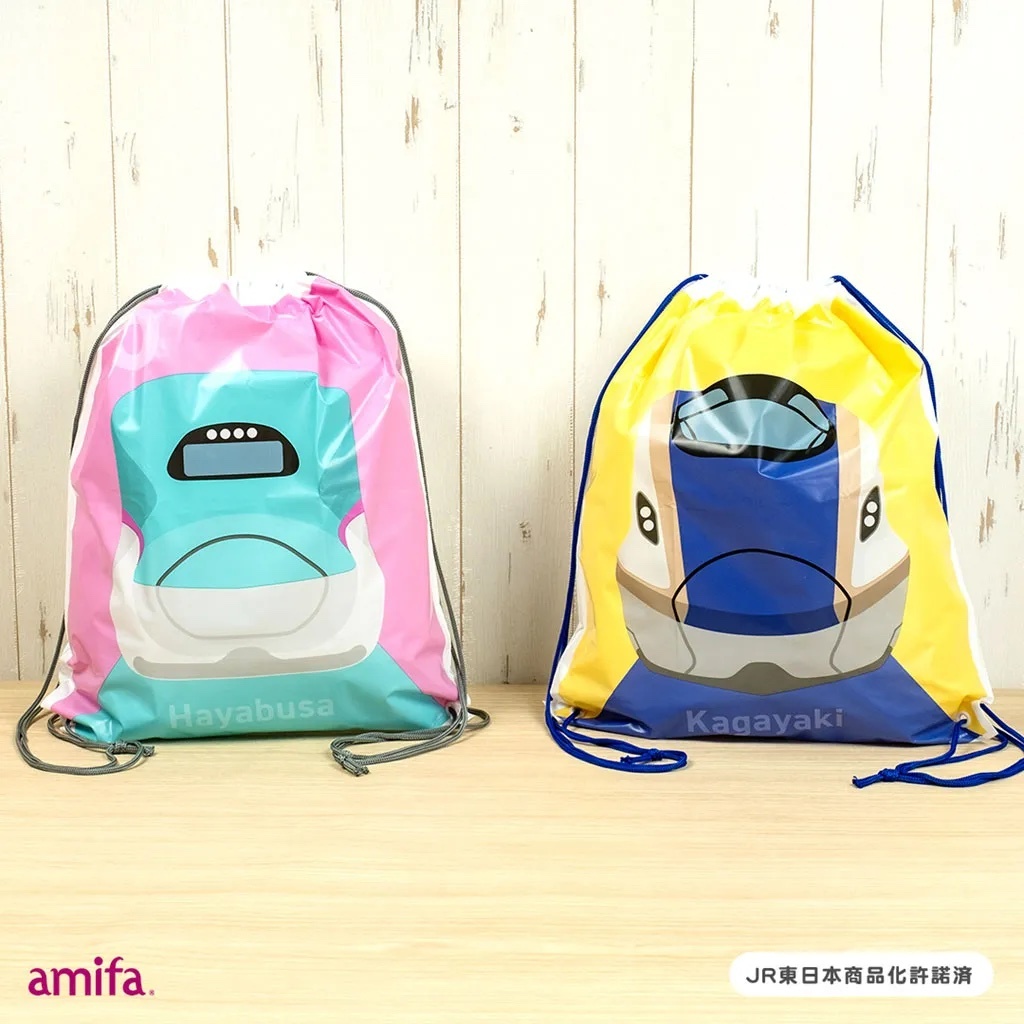 Amifa 新幹線 PVC 索繩背包