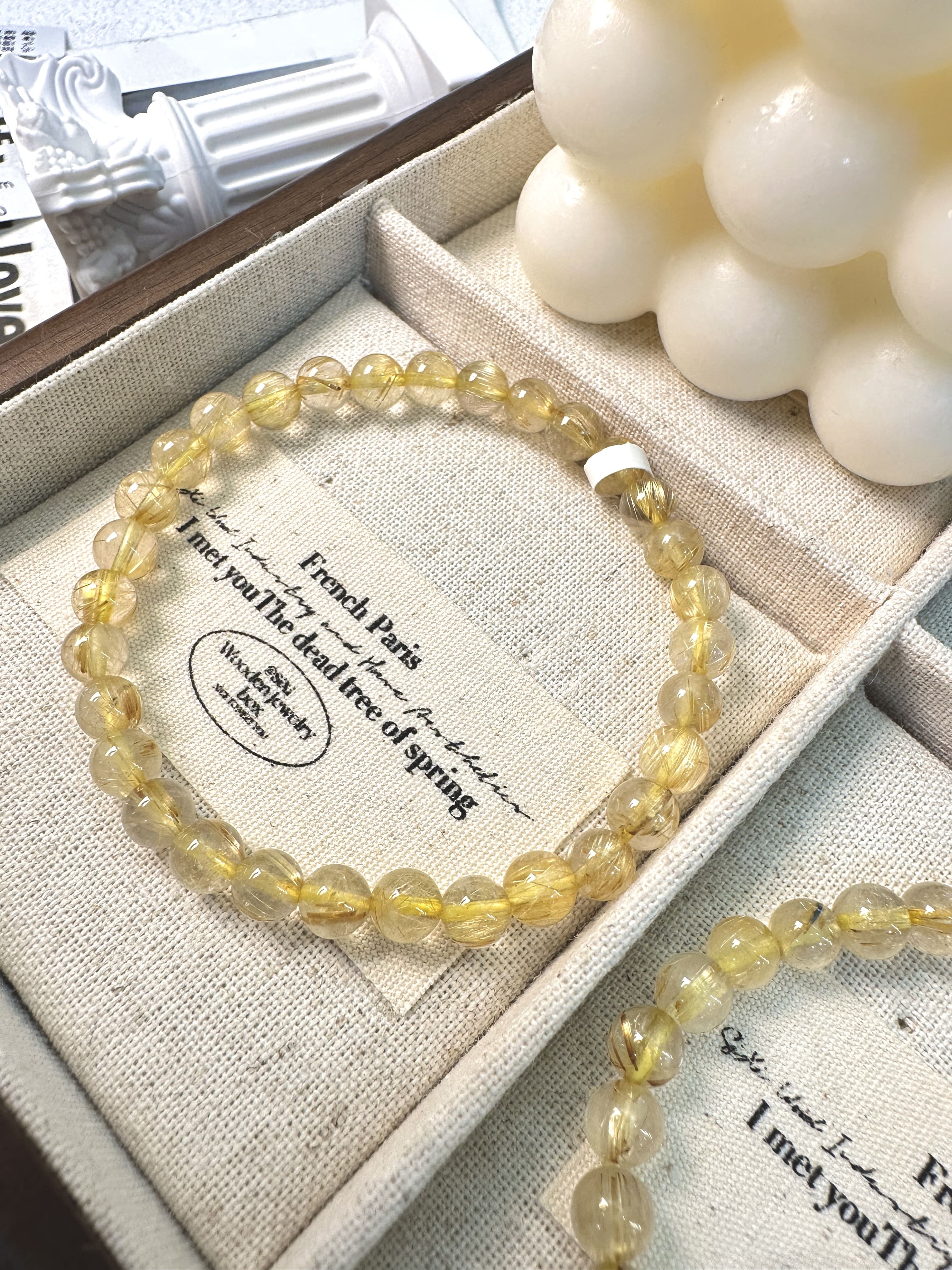 鈦晶手串5.9mm｜招財聚氣・事業防護之石