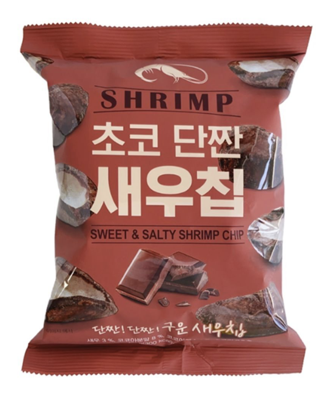 現 貨 (由倉庫直出)丨韓國零食 朱古力蝦片 60g/袋