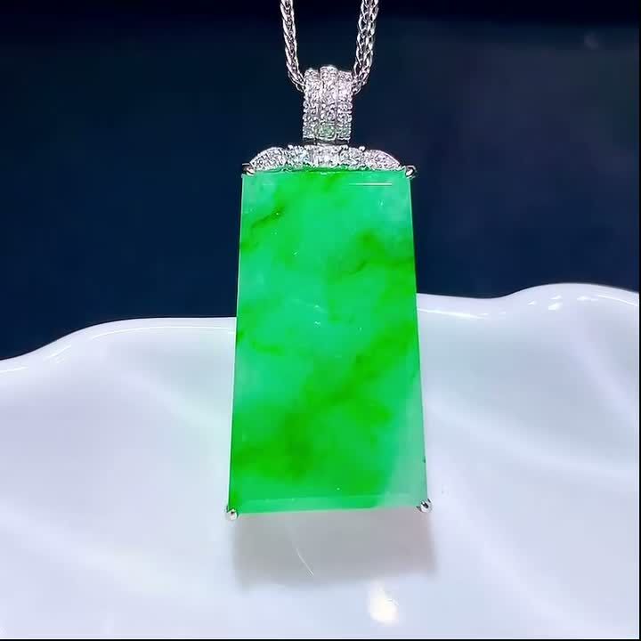 翡翠無事牌吊墜,天然翡翠A玉, 緬甸玉, Jade, Jadeite