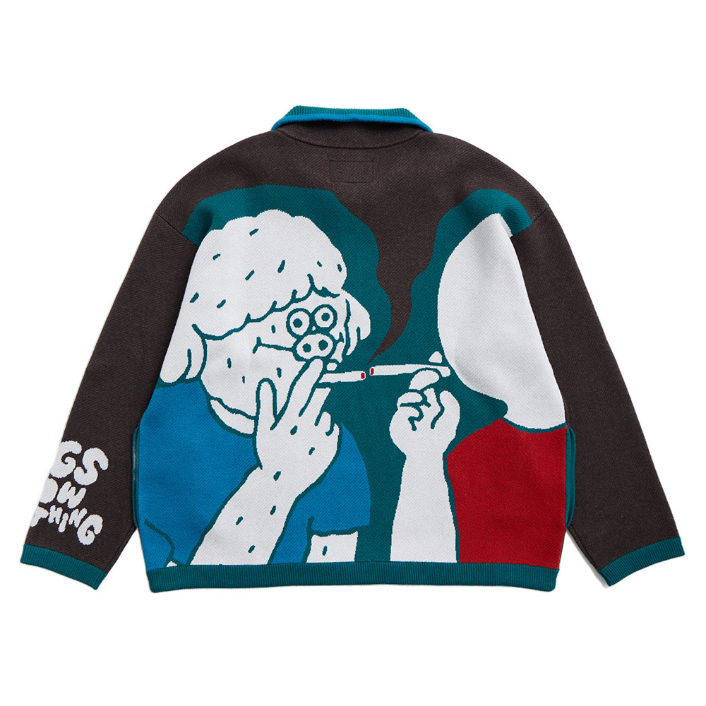 [Megumi Yamazaki] Dogs Know everything Smoking Dogs Polo Top