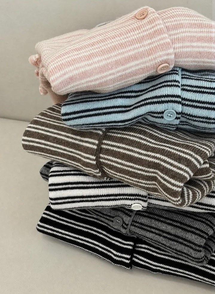 【優惠預訂】韓國圓領橫間開胸外套（6色）