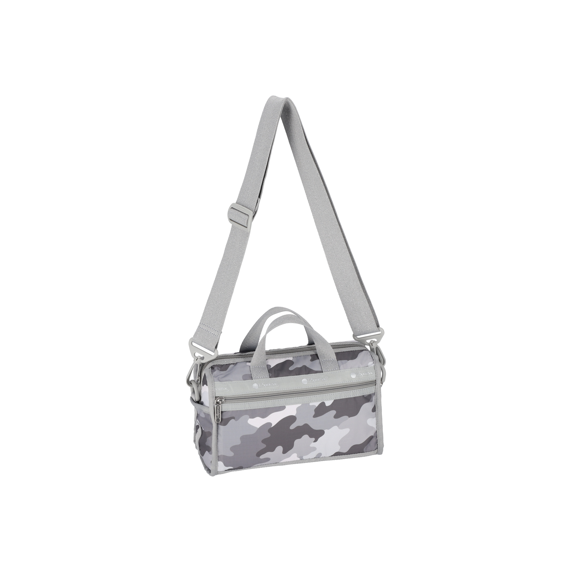 MINI DUFFEL CROSSBODY (GLIMMER GRAY CAMO)