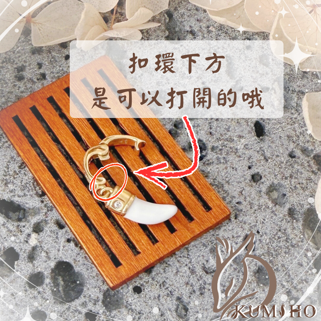 後面有扣子可以打開,不管是當項鍊還是任何東西的吊墜,都非常合適。