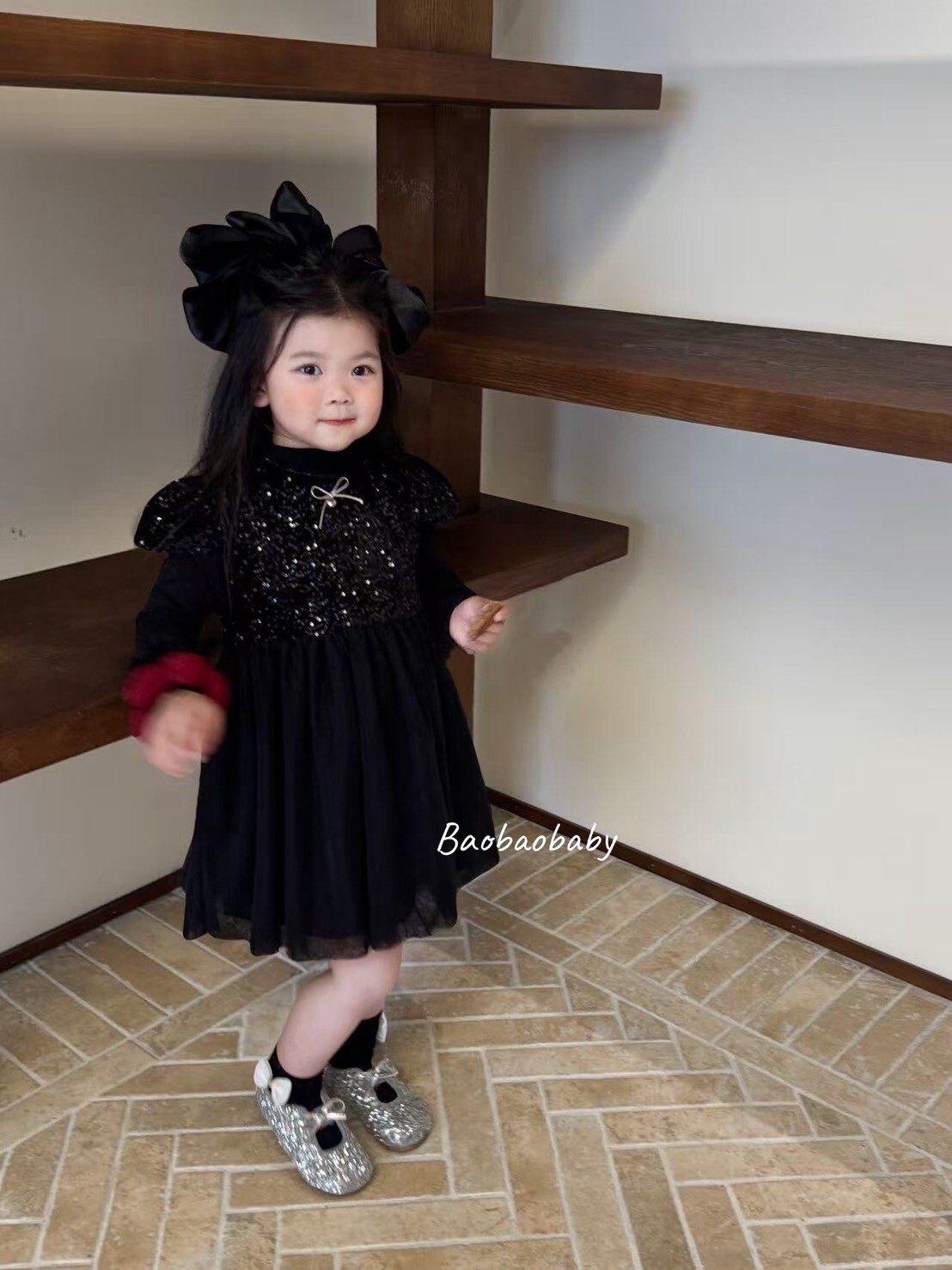 小黑天鵝亮片紗裙