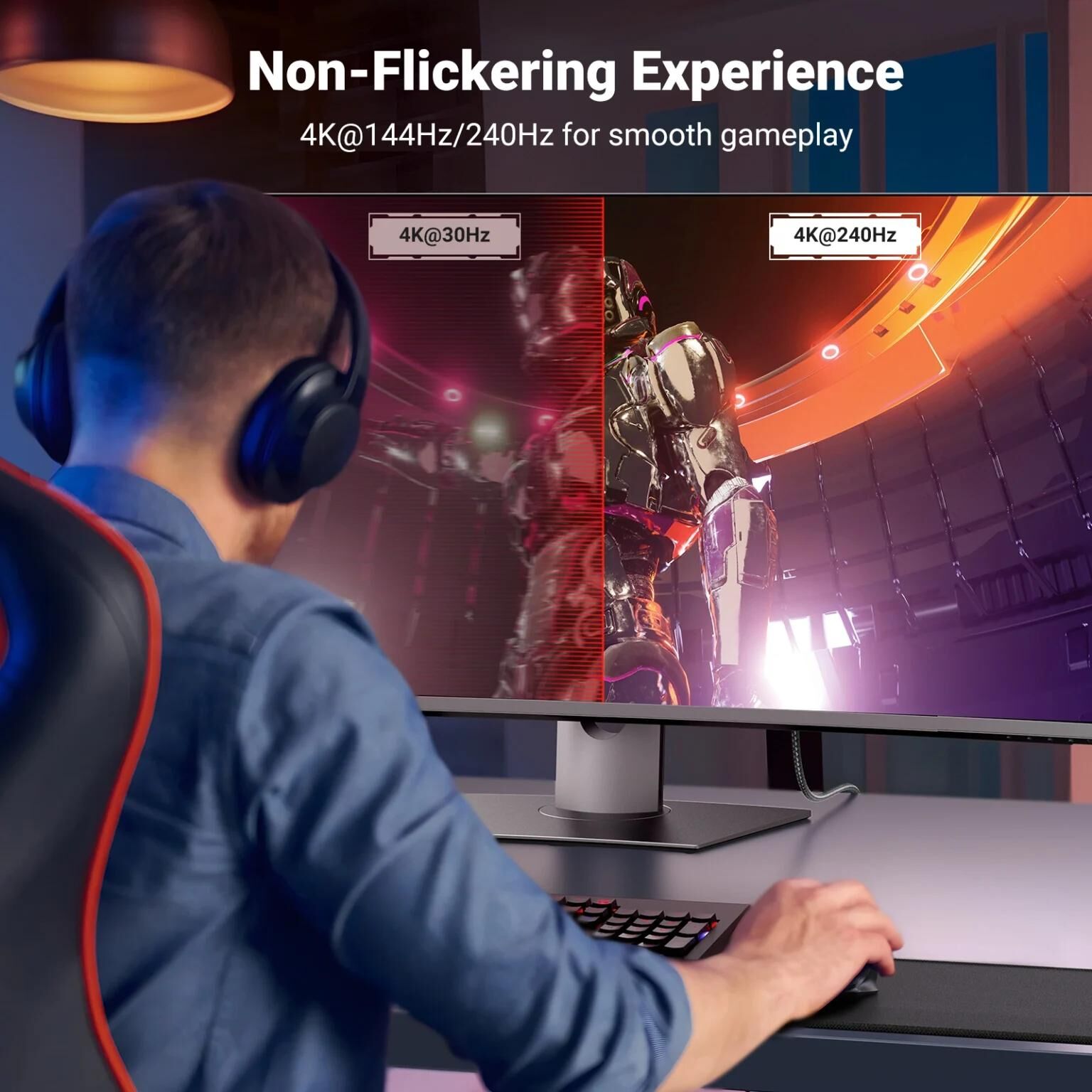 Ugreen USB-C To 8K DP 線  _CM556-25158(2米)