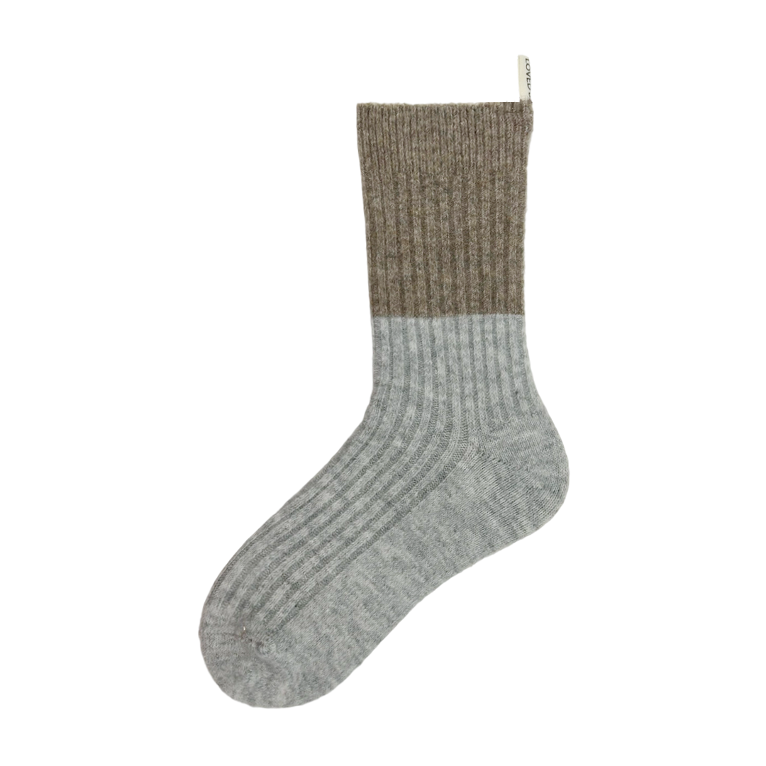 Santé 台灣 雙拼中筒羊毛襪 女款 (4色) 44SA2363