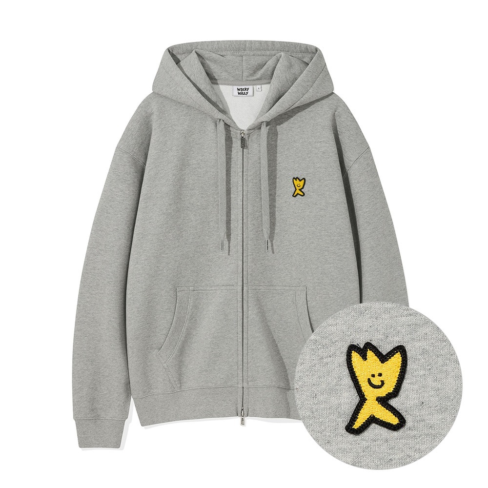 WACKY WILLY Kiki Logo Hoodie Zip-Up