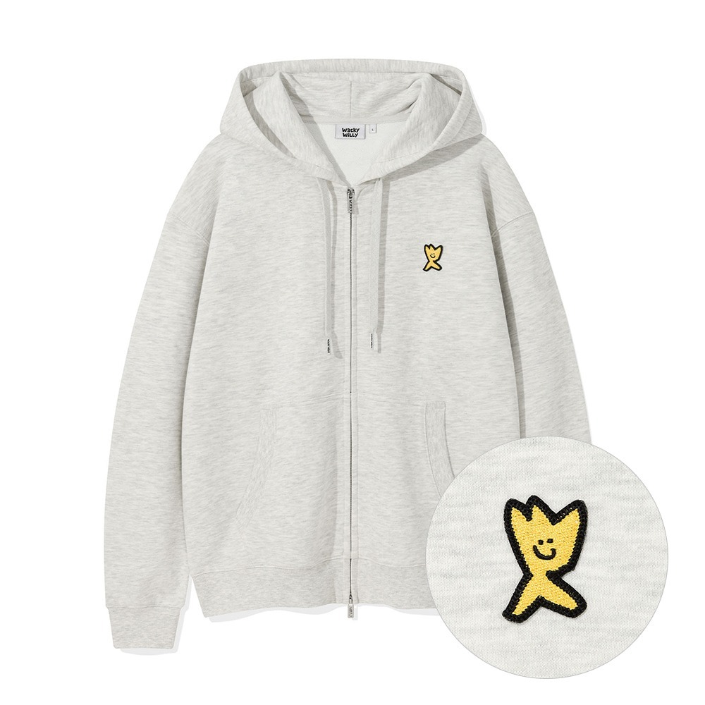WACKY WILLY Kiki Logo Hoodie Zip-Up