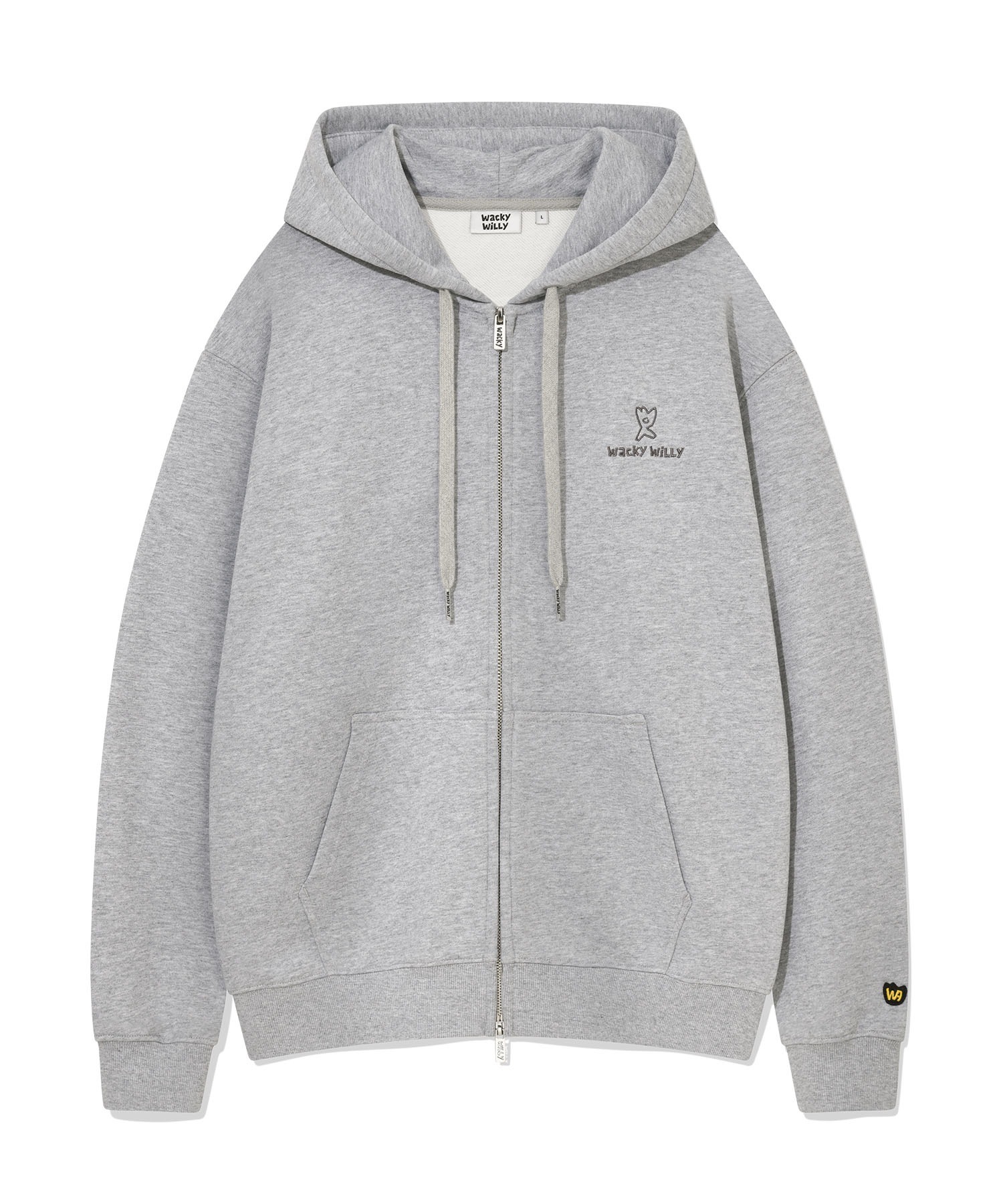 WACKY WILLY Basic Logo Hood Zip-Up