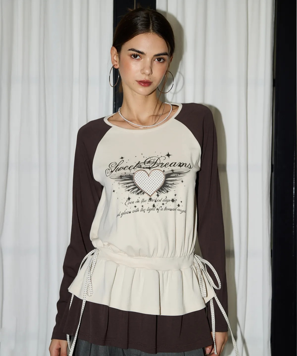 LARTIGENT L19 ANGEL FRILL T-SHIRT