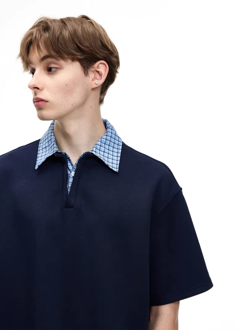 073. Polo Shirt with Contrast Collar