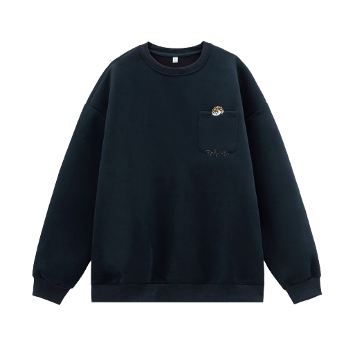 重磅寬鬆刺繡圓領大學T MW3966