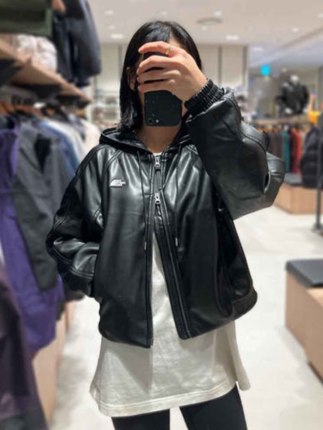 【預購】The North Face LUNO HOOD ZIP-UP 皮革連帽外套 NM5PR52