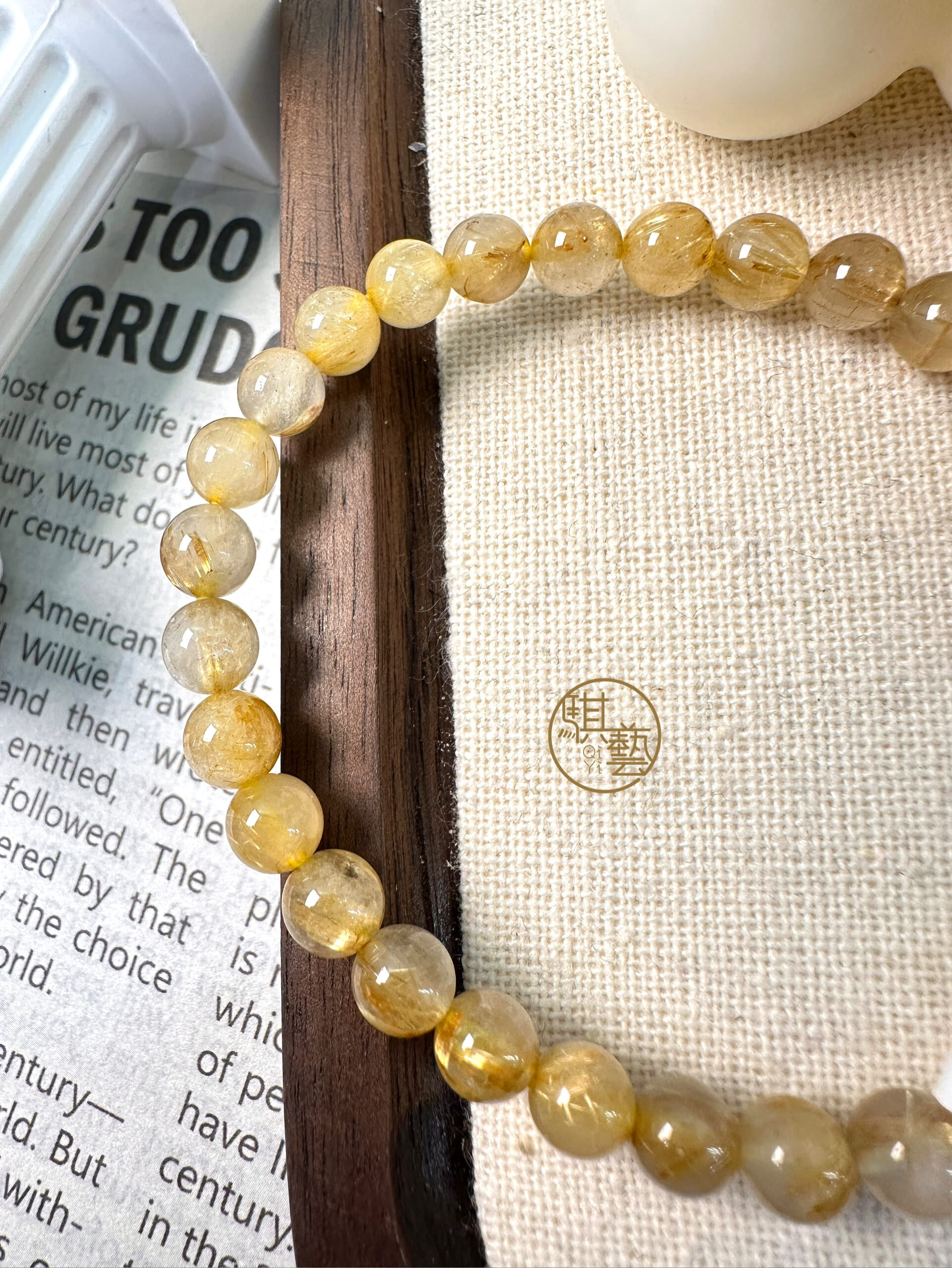 鈦晶手串6.1mm｜招財聚氣・事業防護之石