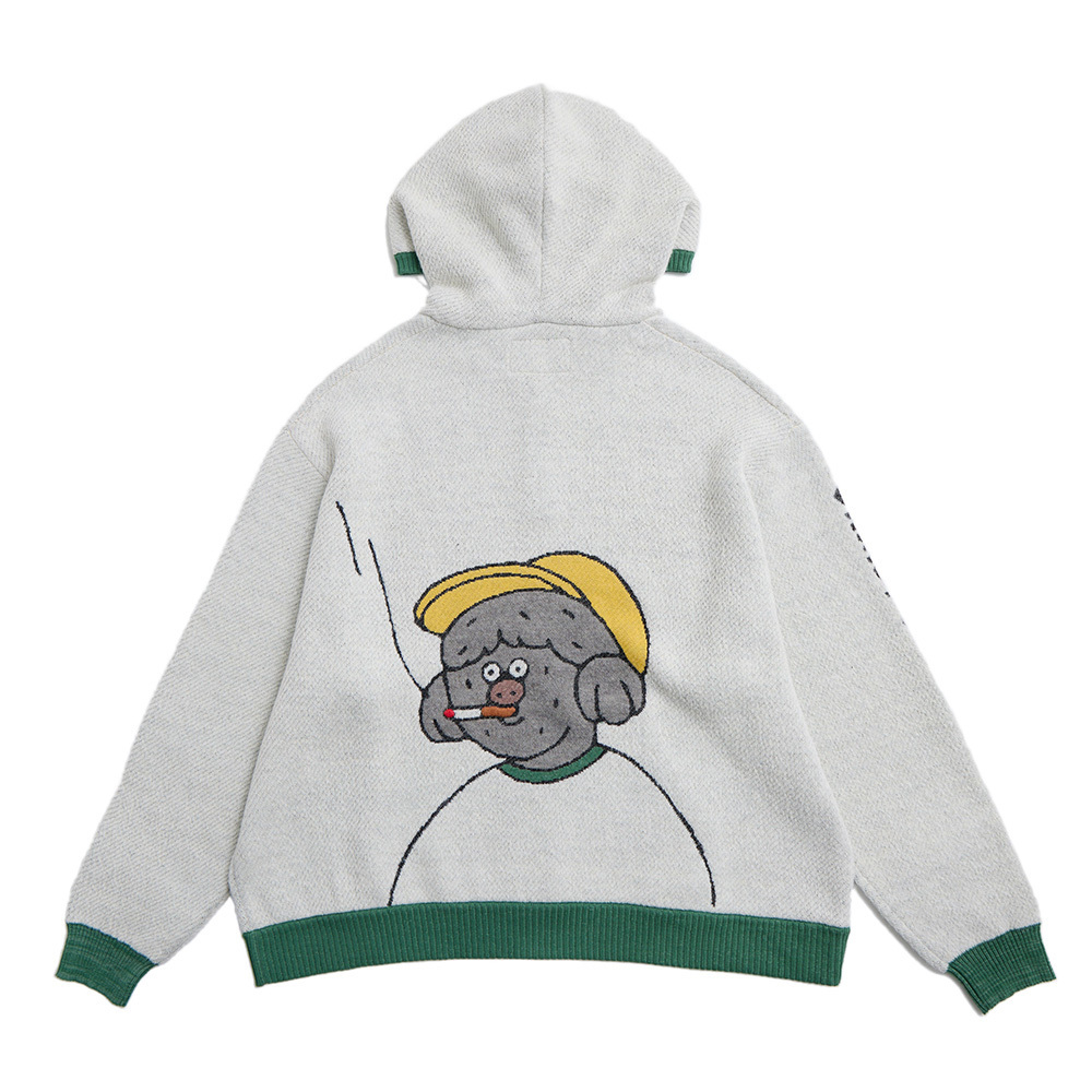[Megumi Yamazaki] Dogs Know everything Smoking Dog Hoodie Top