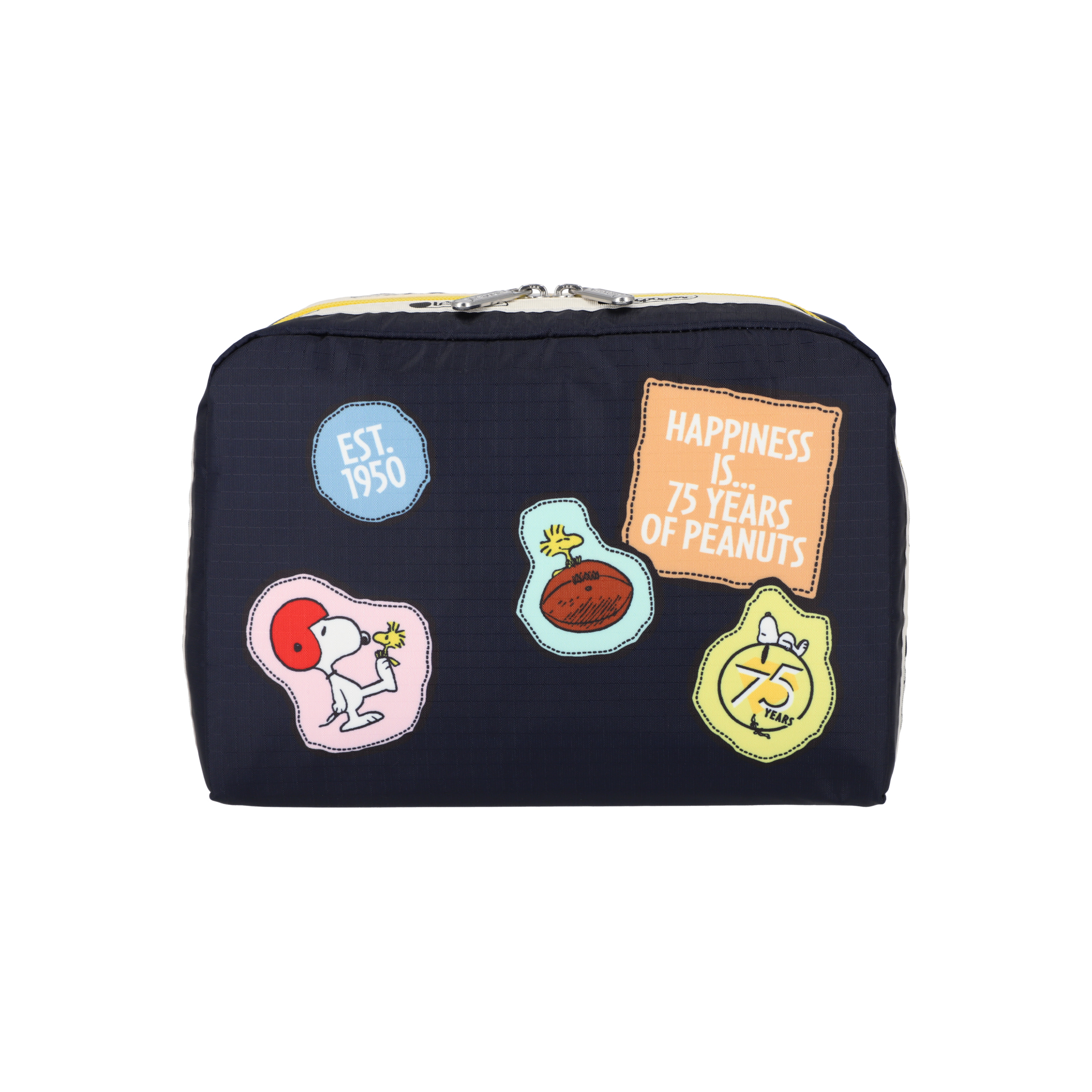 EXTRA LARGE RECTANGULAR COSMETIC (PEANUTS PATCHWORK COSM)