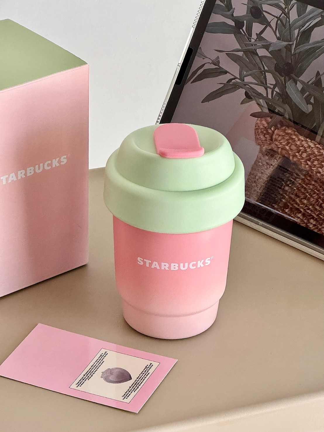 STARBUCKS 星巴克 多肉花園系列 隨手 保溫杯