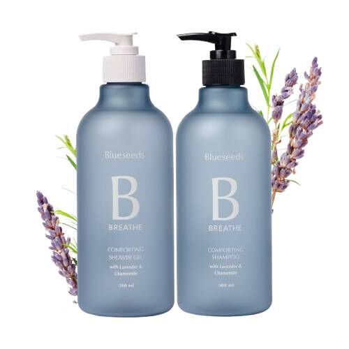 【好眠推薦】薰衣草洋甘菊舒緩洗沐2件組 (沐浴露500ml + 洗髮露500ml)｜全膚質適用