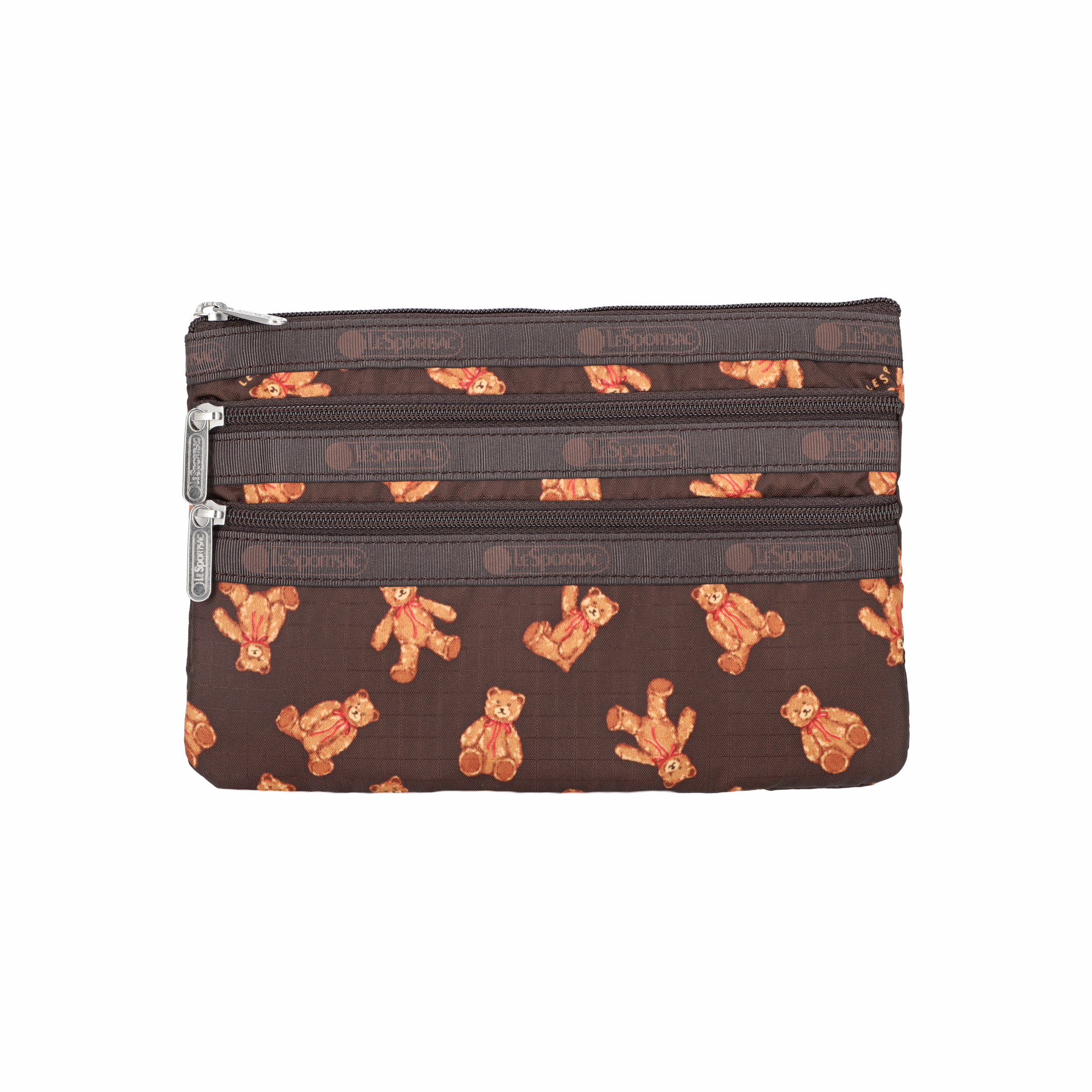 三拉鍊化妝袋 (TEDDY BEAR WONDERLAND)