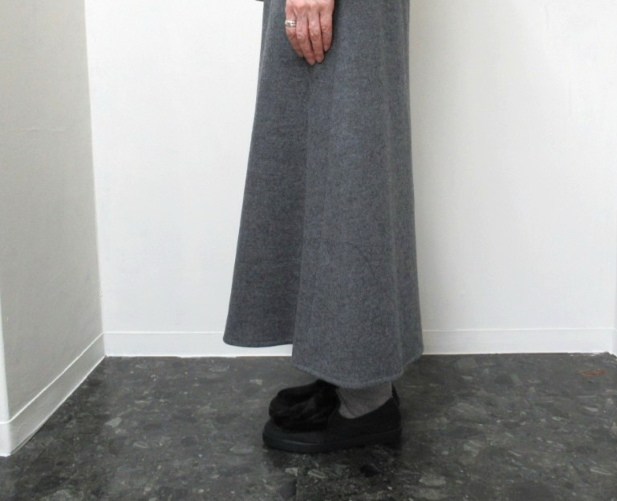 法式d'oest 壓縮羊毛裙