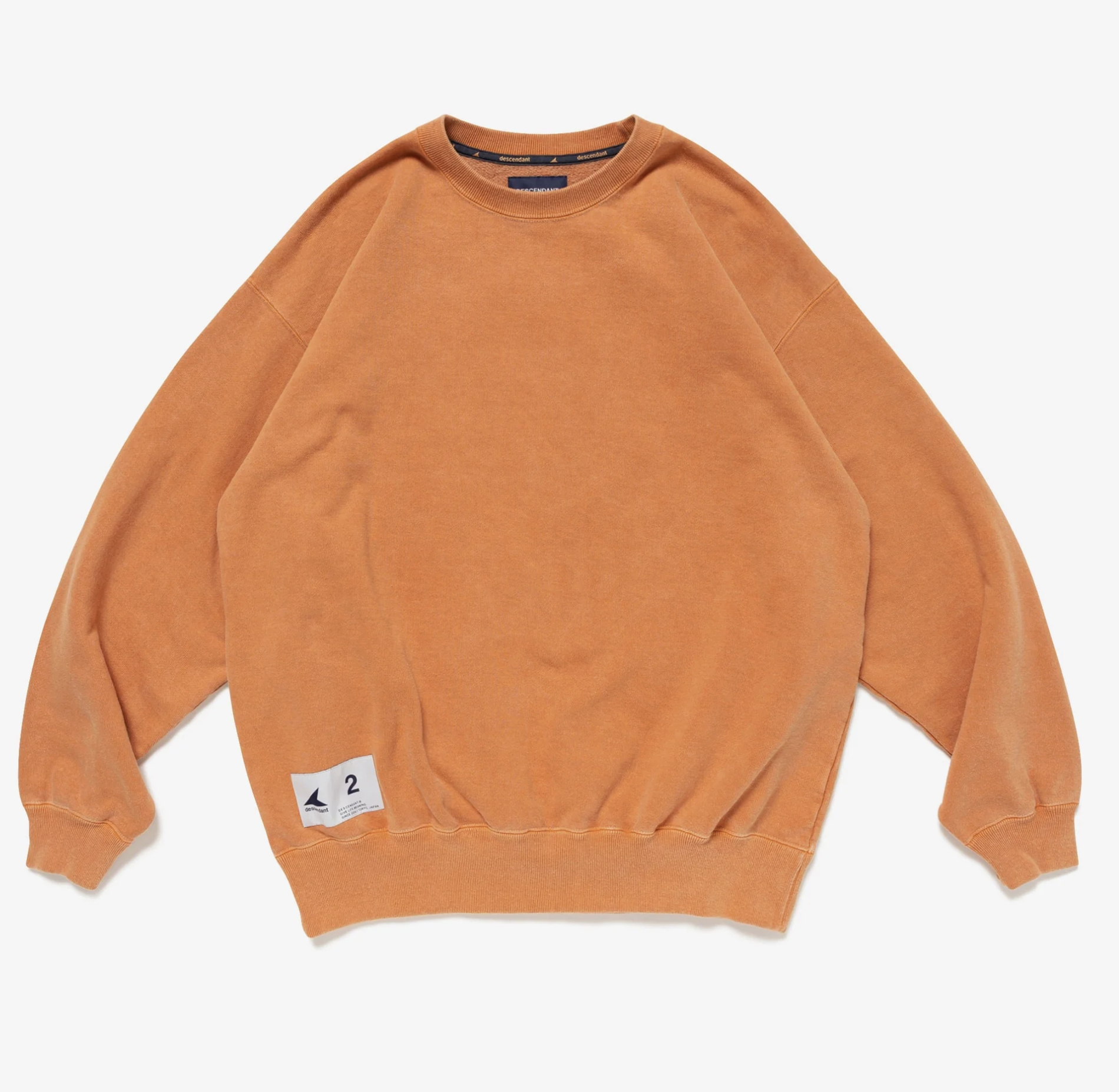 DESCENDANT FW25 CETUS CREW NECK PIGMENT DYE