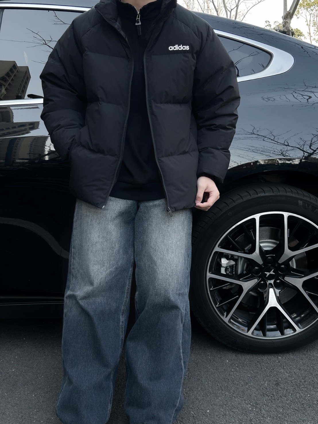 ADIDAS 立領 羽絨外套