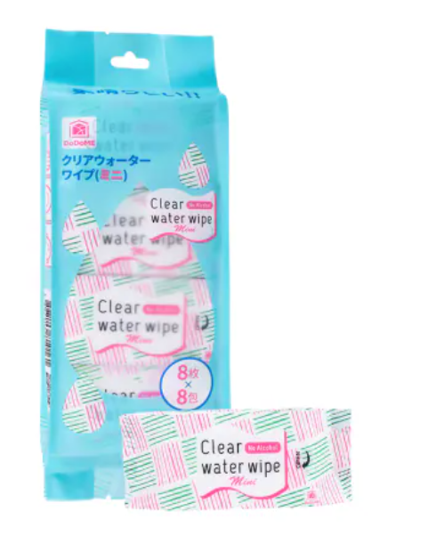 DoDoME迷你純水濕紙巾(8枚x8包裝)