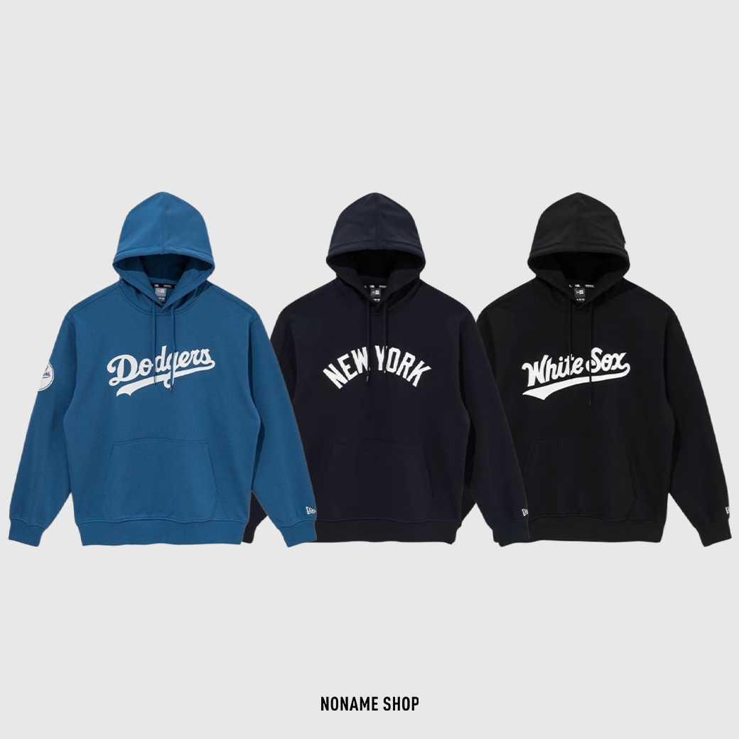NEW ERA SS25 胸前字母標誌 帽TEE 長袖 洛杉磯道奇隊 芝加哥白襪隊 紐約洋基隊 三色 (男款)