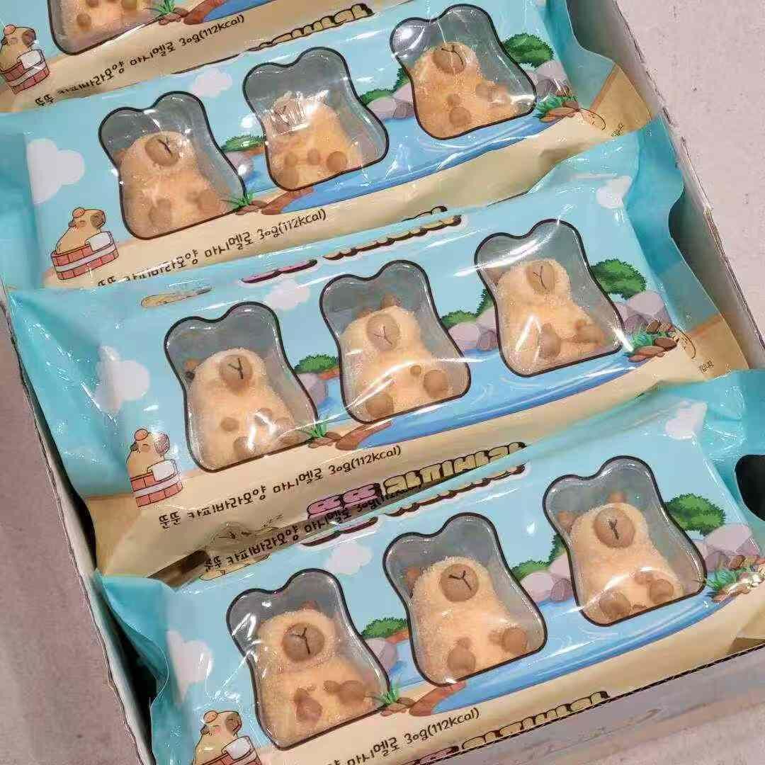 現 貨 (由倉庫直出)丨韓國零食  卡皮巴拉棉花糖 30g (1包3個)