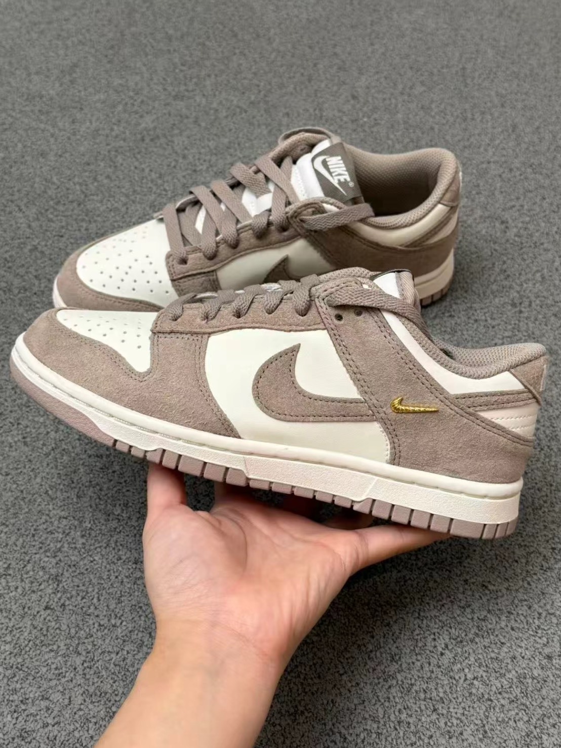NIKE DUNK 可可奶茶 螺絲紋 勾勾