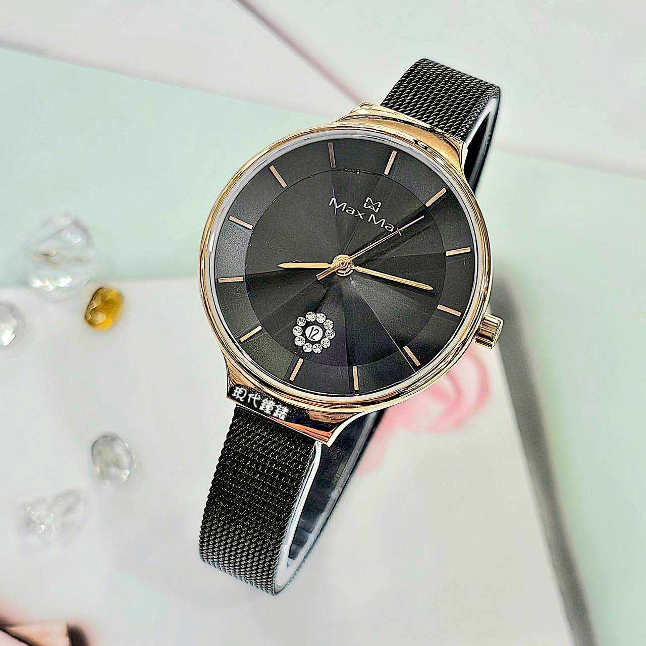 【Max Max】稜鏡映像•黑曜魅影MAS7027-1 32mm 現代鐘錶