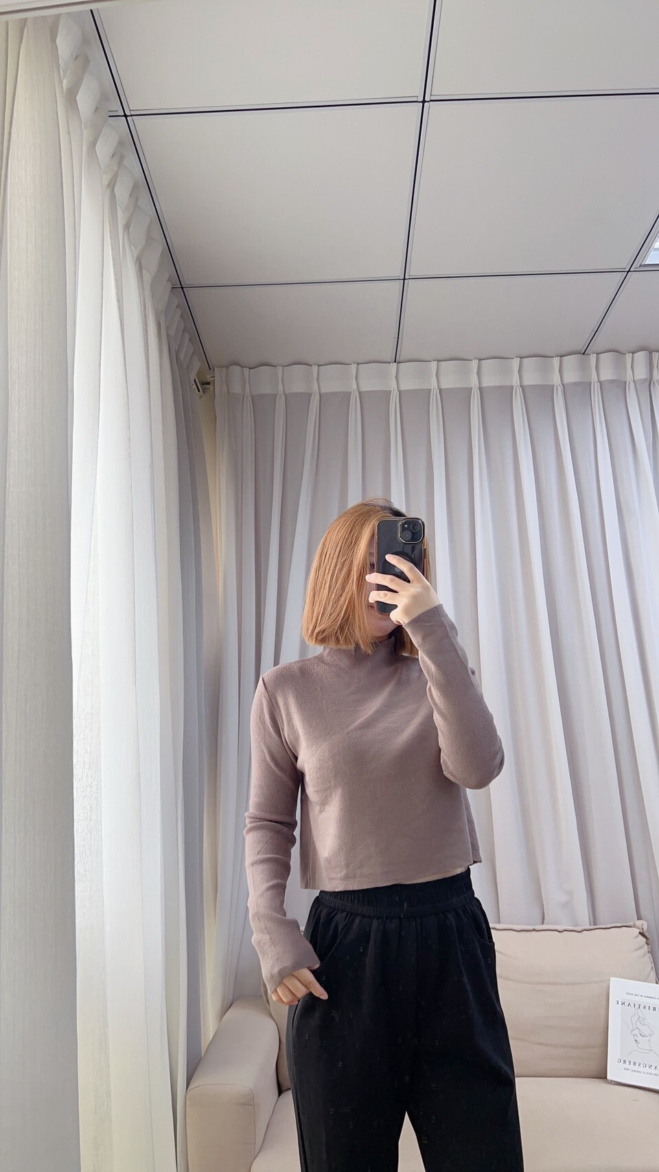 小立領包心砂打底衣