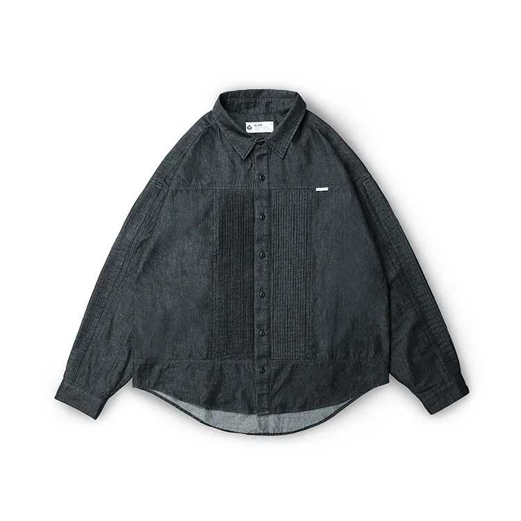 B-SIDE WASHED DENIM DRESS SHIRT