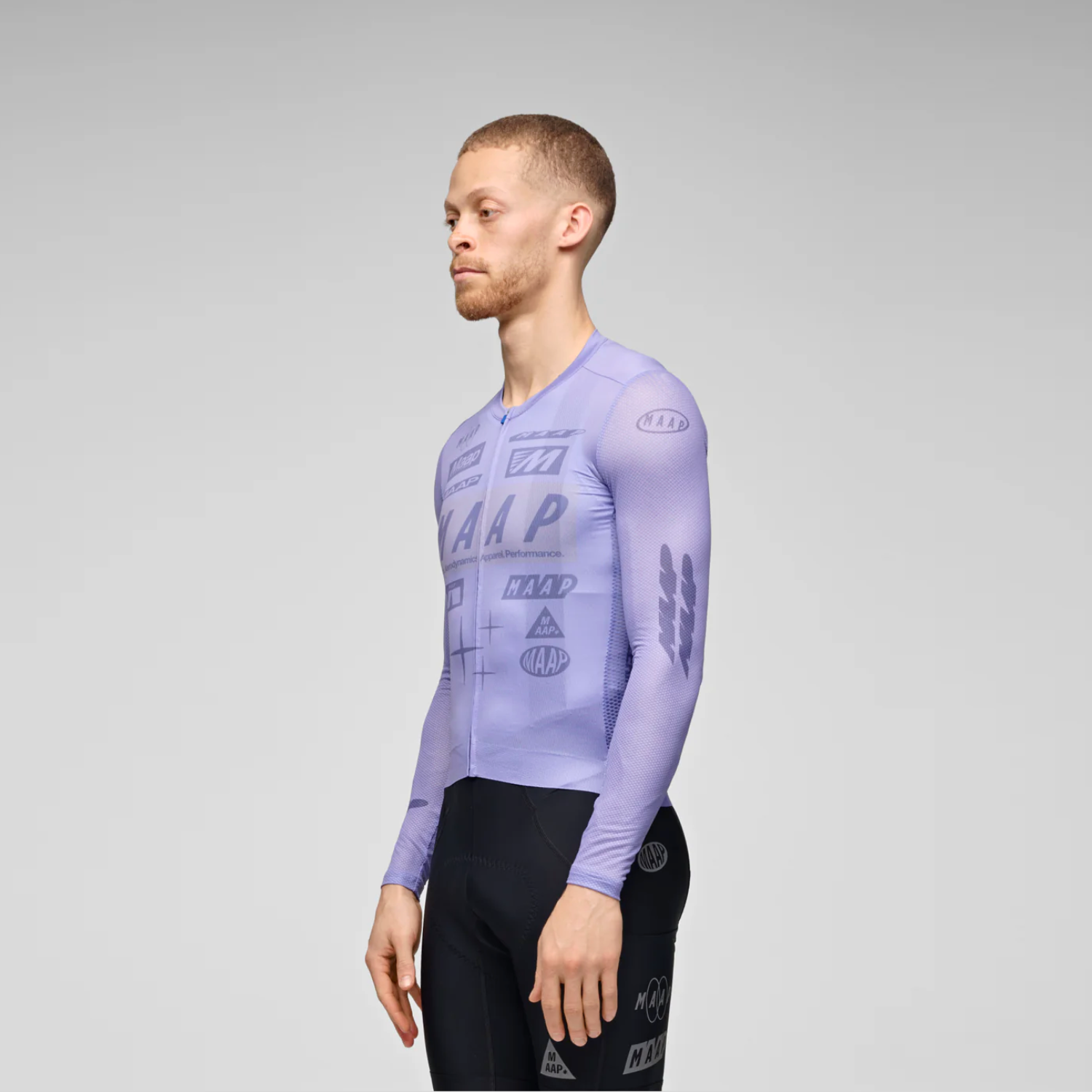 【MAAP】Drome Pro Air LS Jersey 3.0 男長車衣 / Lavender 蒼蘭紫