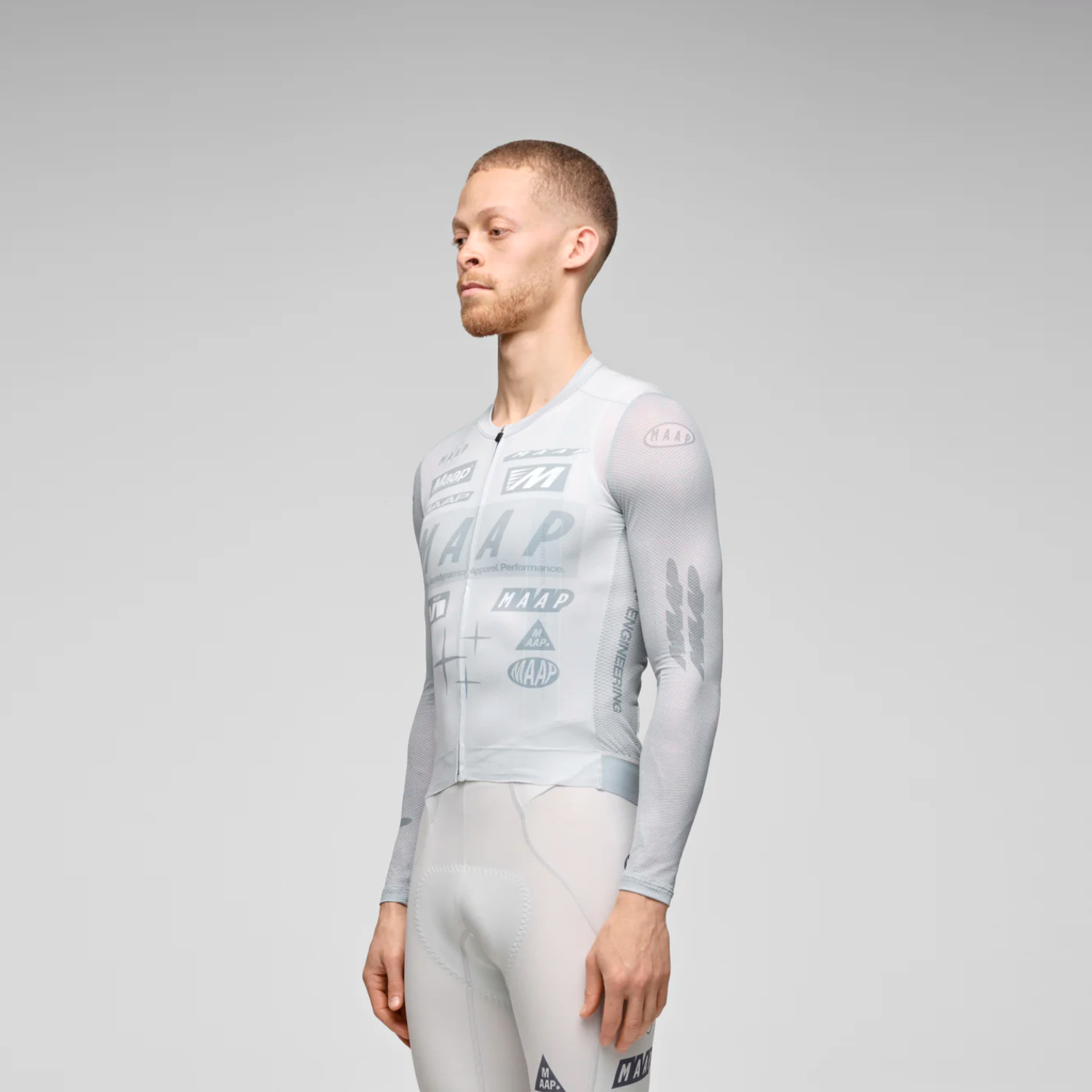 【MAAP】Drome Pro Air LS Jersey 3.0 男長車衣 / Ice Gray 冰岩灰