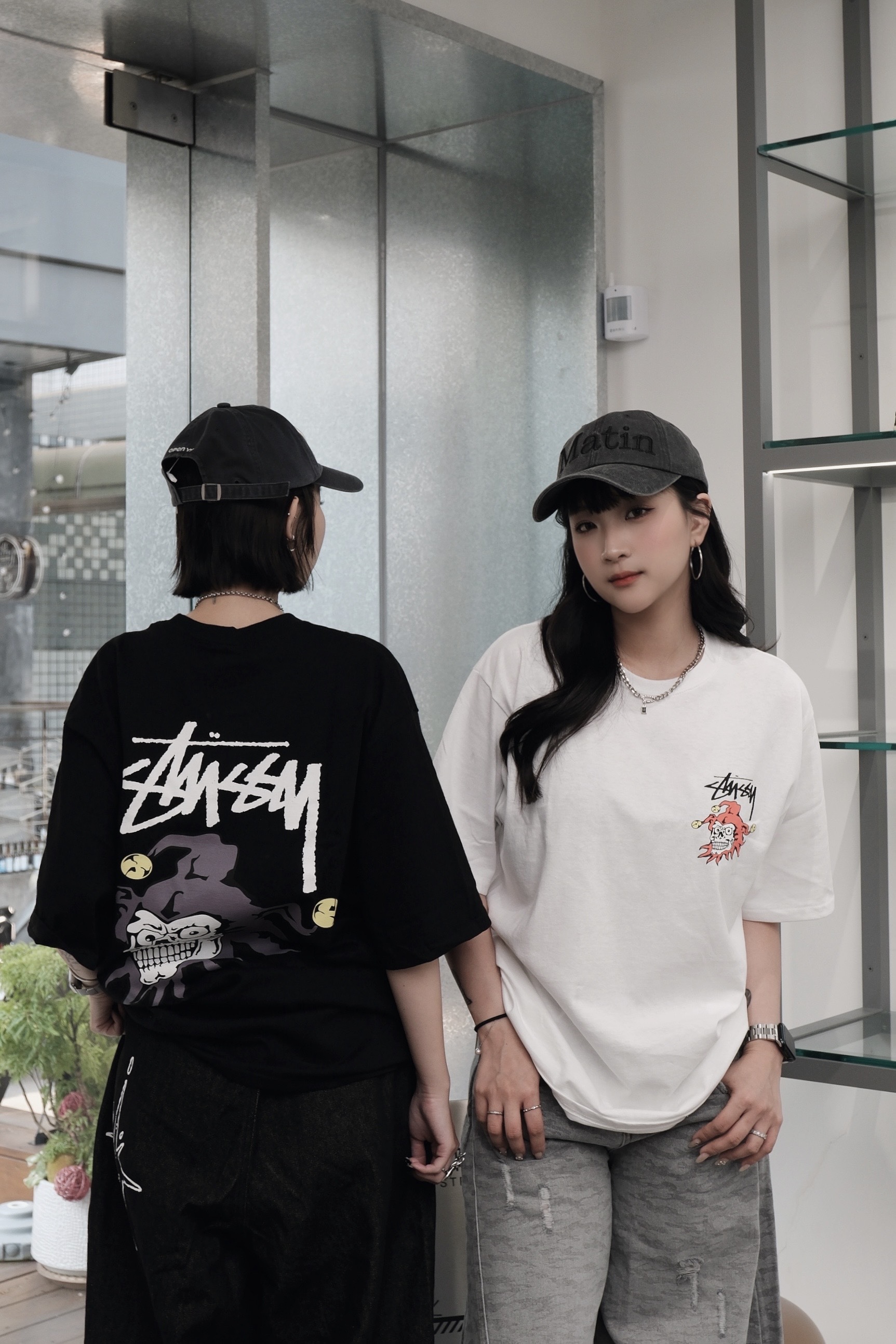 STUSSY JOKER TEE 背後 小丑 LOGO 短T