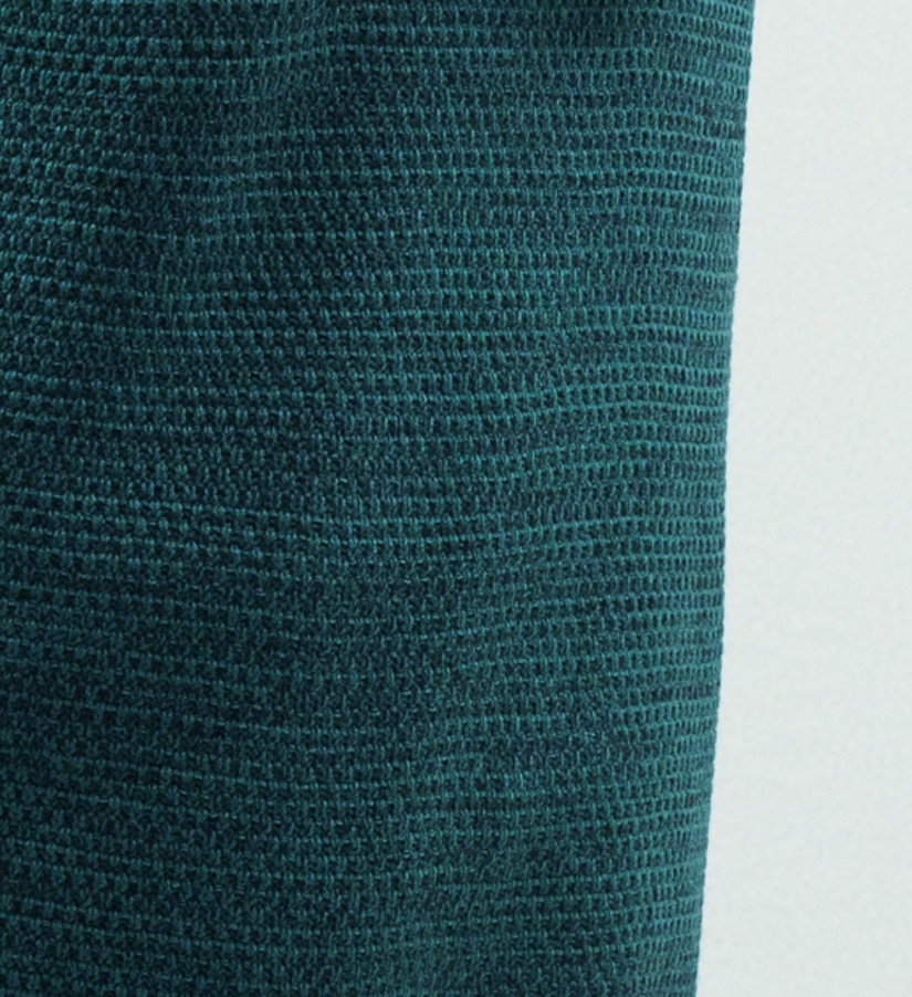 混色編織背心立體織紋細節圖