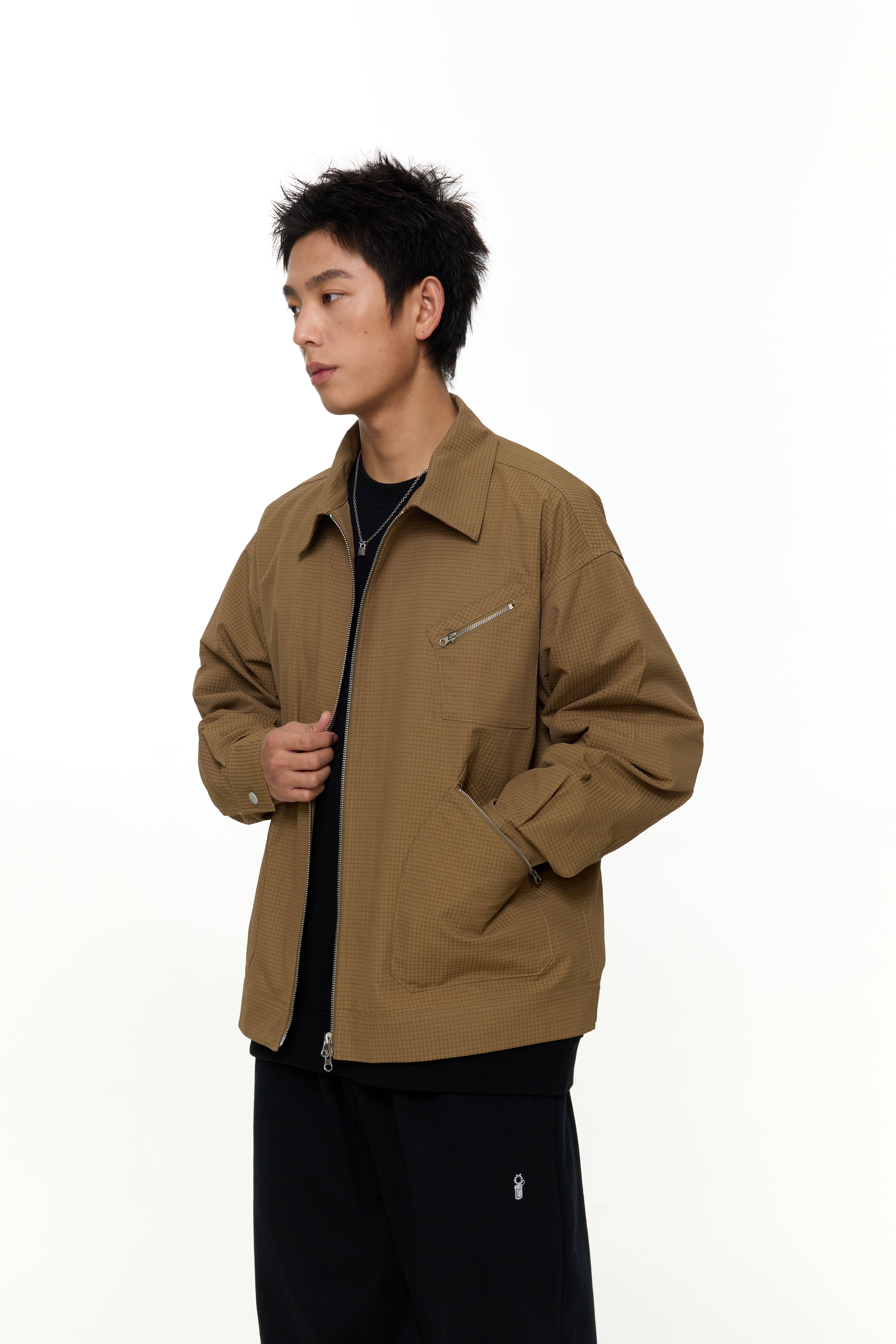 PIN SKTBS Zip Pocket Jacket 翻領 口袋 外套 兩色