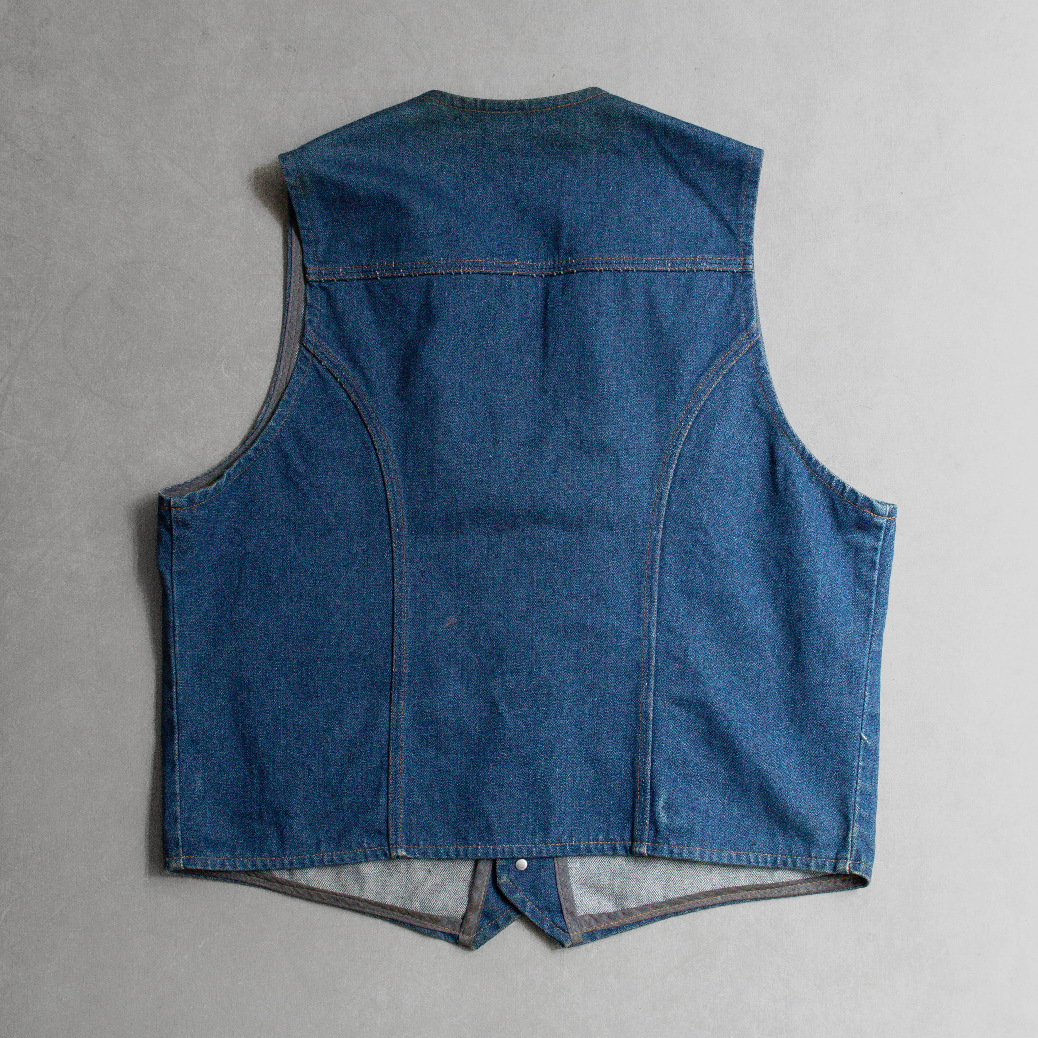 80S WRANGLER DENIM VEST 美國製 丹寧 西裝 背心