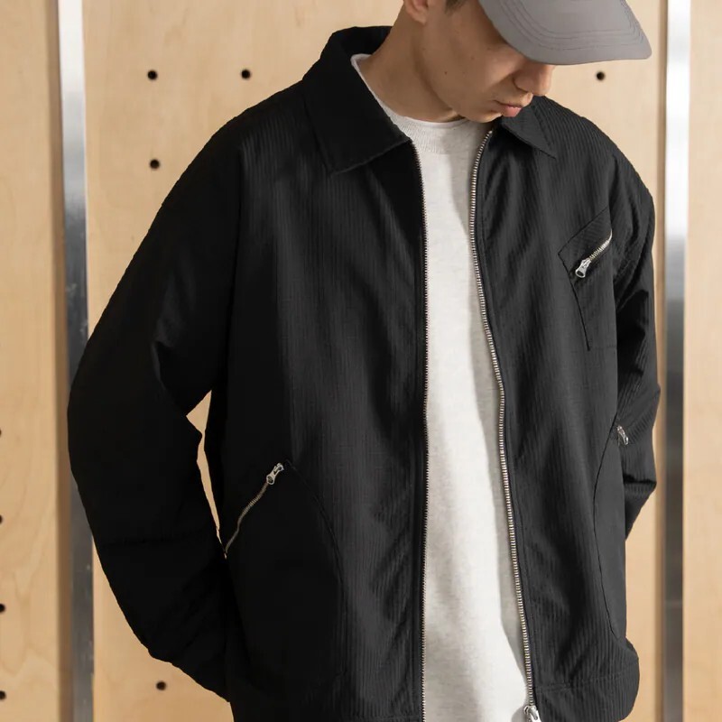 PIN SKTBS Zip Pocket Jacket 翻領 口袋 外套 兩色