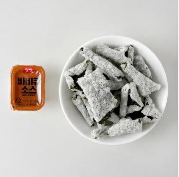 現 貨 (由倉庫直出)丨韓國 Dongwong 東遠 沾醬炸海苔脆片 芥末美乃滋 / BBQ 風味 60g