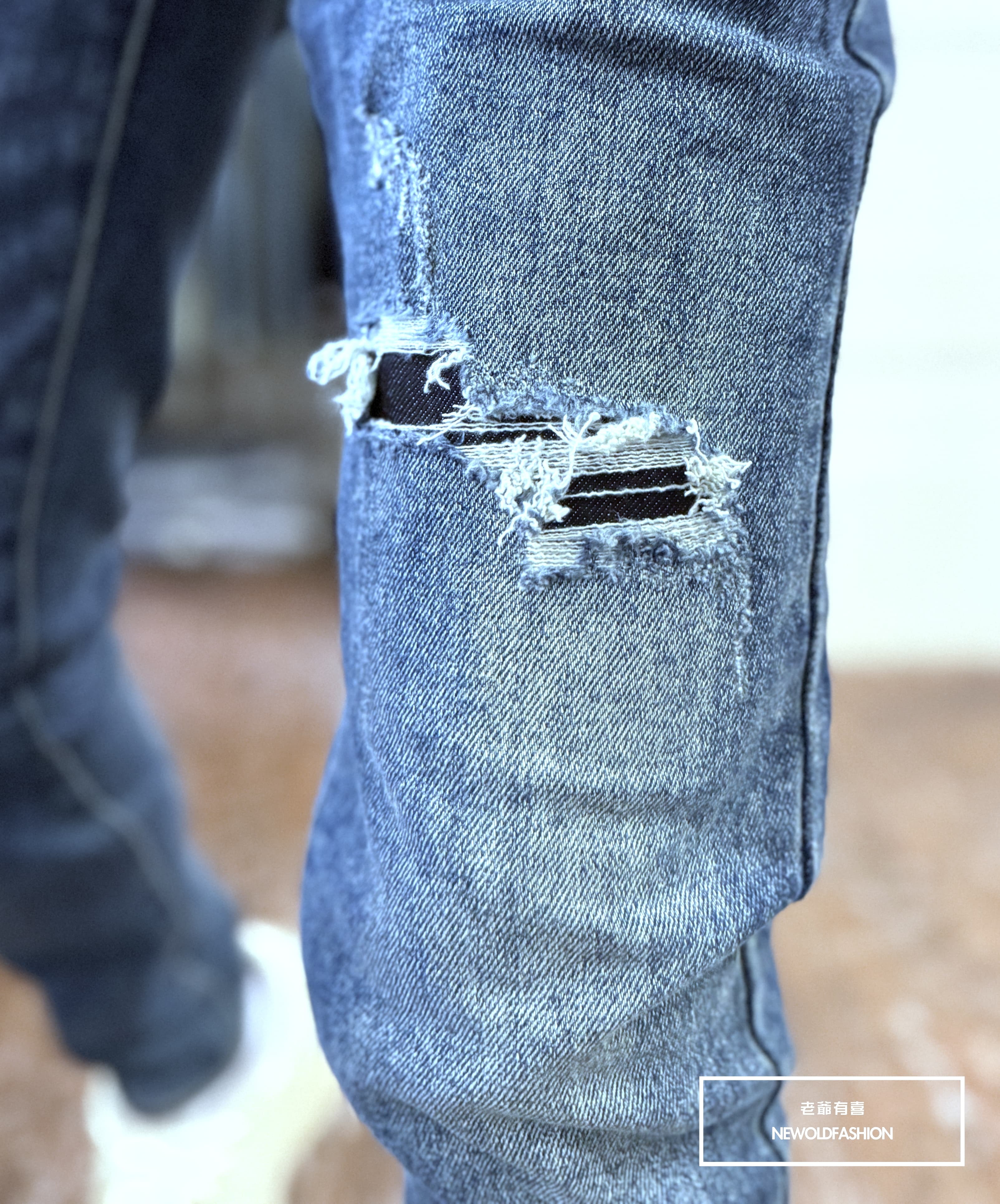 『新品上市』重磅抓痕多破壞小直筒(NOF25101909)