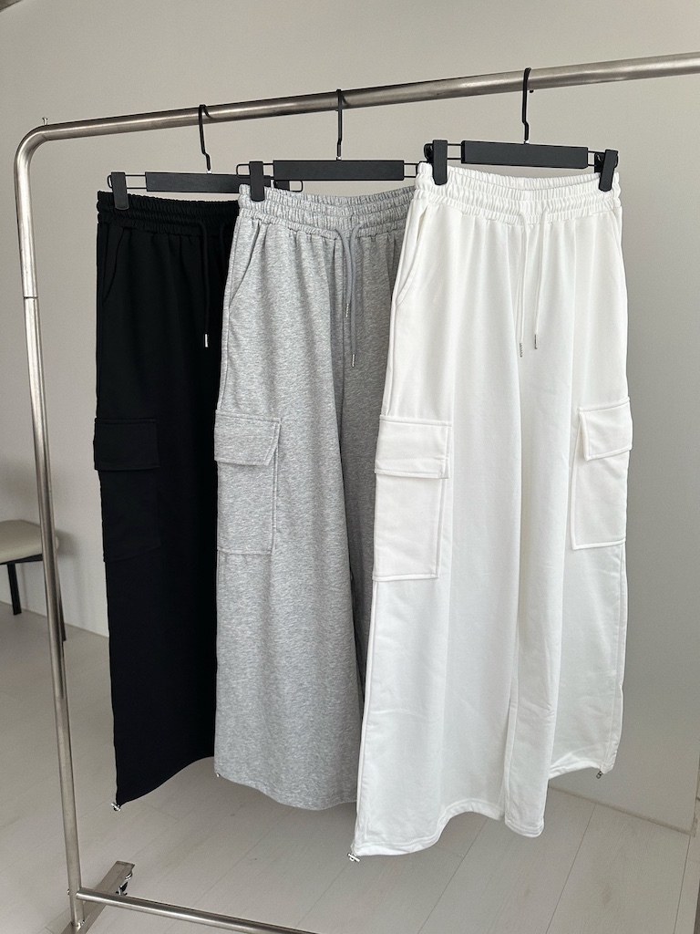 隨性慵懶工裝寬版棉褲