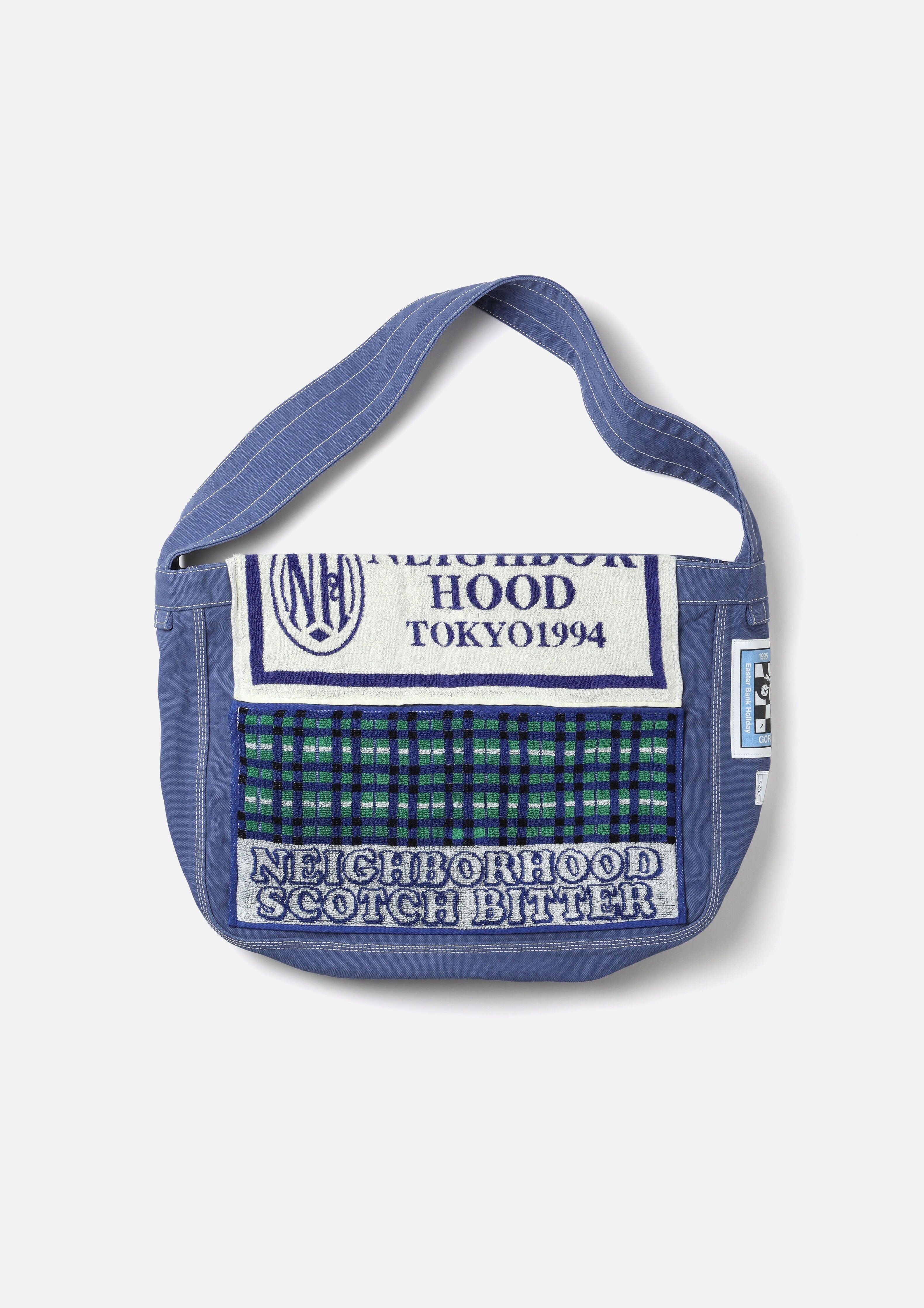 2025AW NEIGHBORHOOD NEWSPAPER BAG MOD 高質感 8號 帆布 毛巾 拼接 報紙 側背包 郵差包 3色 現貨 252TQNH-CG04